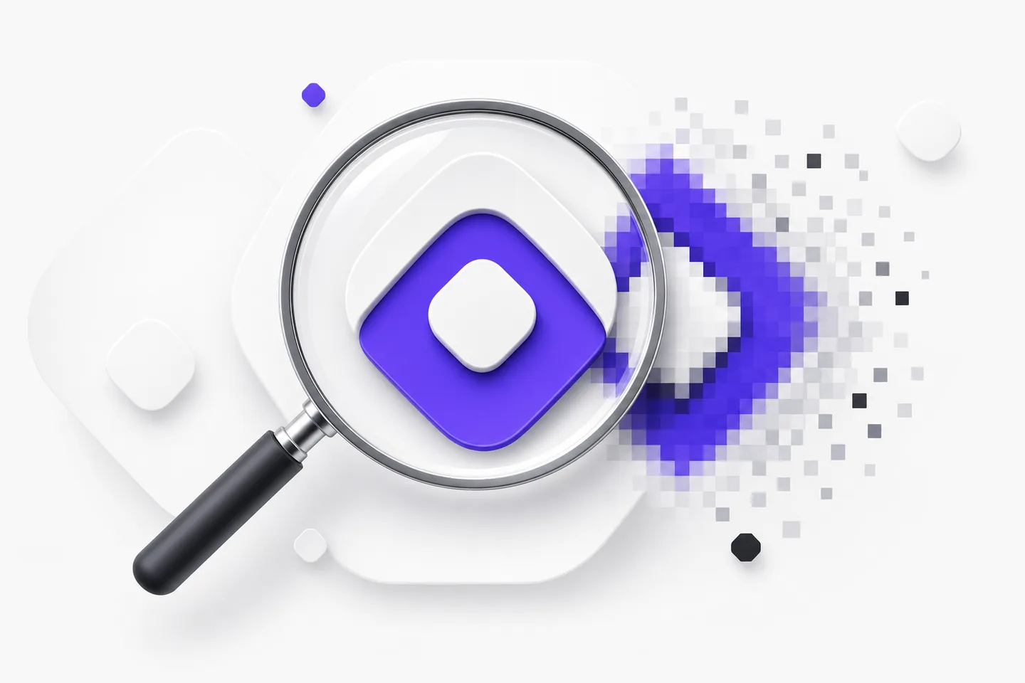 A logo staying sharp under magnification after Image to SVG conversion